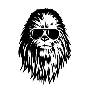 Sticker autocollant Chewbacca star wars