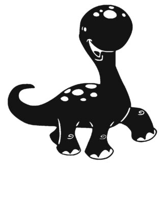 Sticker autocollant Dinosaure rigolo