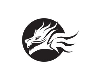 Sticker autocollant Dragon