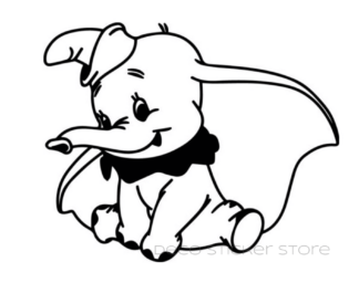 Sticker autocollant Dumbo