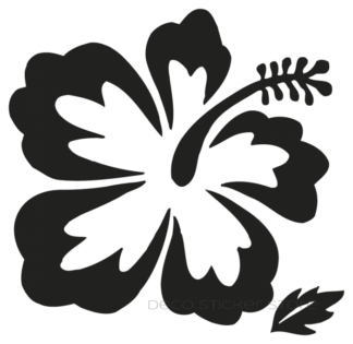 Sticker autocollant Hibiscus