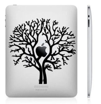 Sticker autocollant IPad Apple arbre