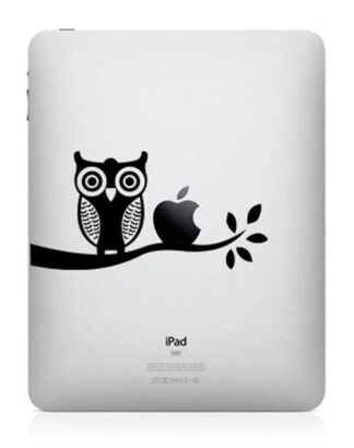 Sticker autocollant IPad Apple hibou chouette