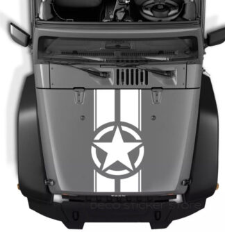 Sticker autocollant Jeep étoile capot