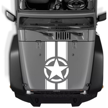 Sticker autocollant Jeep étoile capot