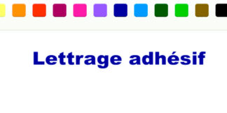 Sticker autocollant Lettrage