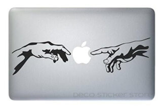 Sticker autocollant MacBook mains