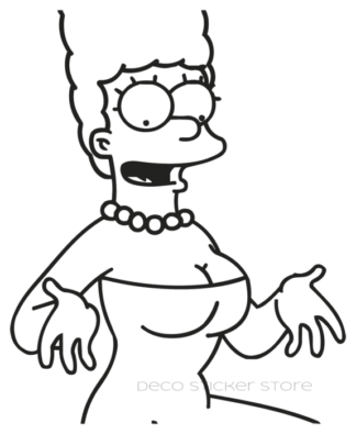 Sticker autocollant Marge Simpson