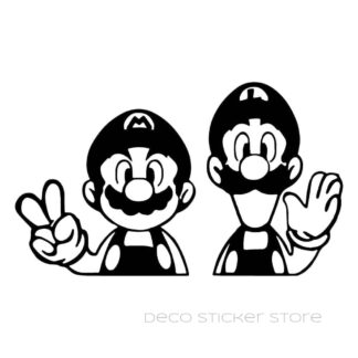 Sticker autocollant Mario Bross et Luigi