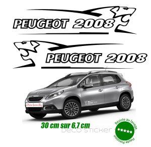 Sticker autocollant Peugeot 2008 30 cm lion V1