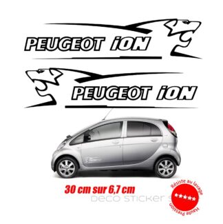 Sticker autocollant Peugeot iON 30 cm lion V1