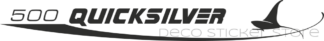 Sticker autocollant Quicksilver bateau taille et couleur au choix