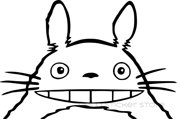 トトロの笑顔ステッカー – DecoStickerStore
