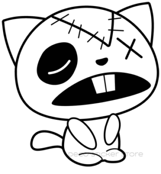 Sticker autocollant chat