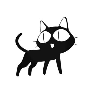 Sticker autocollant  chat manga anime