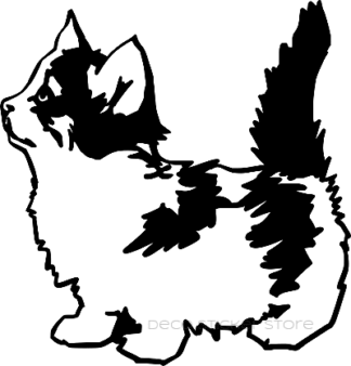 Sticker autocollant chaton trop mignon