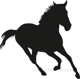 Sticker autocollant cheval ombre