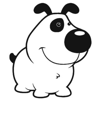 Sticker autocollant chien fifou
