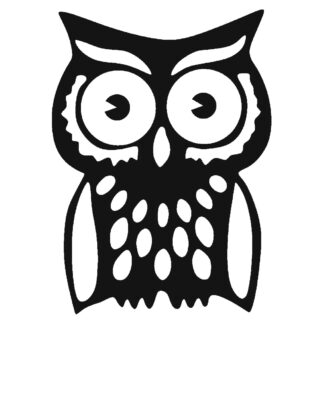 Sticker autocollant chouette hibou