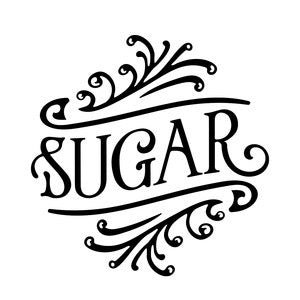 Sticker autocollant cuisine sugar