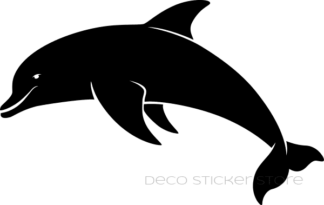 Sticker autocollant dauphin saute 2
