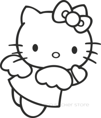 Sticker autocollant hello Kitty ange