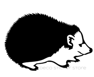 Sticker autocollant hérisson