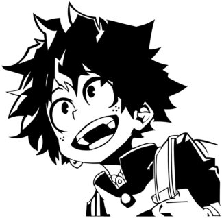 Sticker autocollant manga Deku