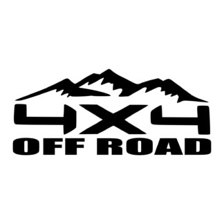 Sticker autocollant  montagne 4x4 off road