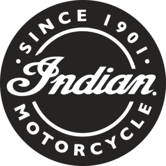 Sticker autocollant moto indian rond