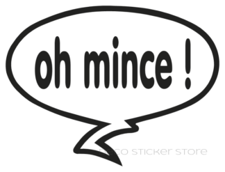 Sticker autocollant oh mince
