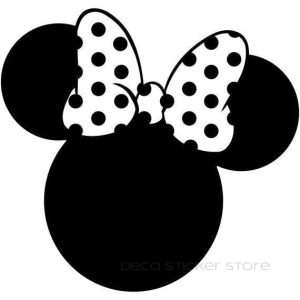 Sticker autocollant ombre tête de Minnie Deco Sticker Store