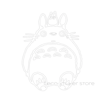 Sticker autocollant tailles et couleur au choix mon ami Totoro assis