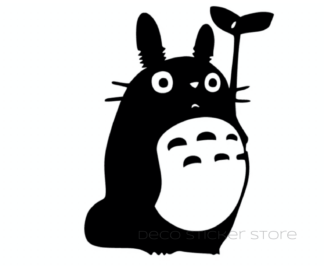 Sticker autocollant tailles et couleur au choix mon ami Totoro feuille