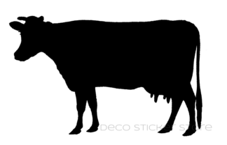 Sticker autocollant vache