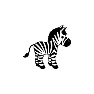 Sticker autocollant zèbre à personnaliser