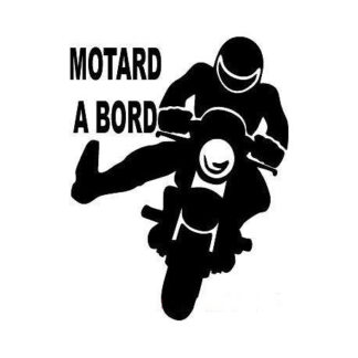 Sticker motard à bord moto auto