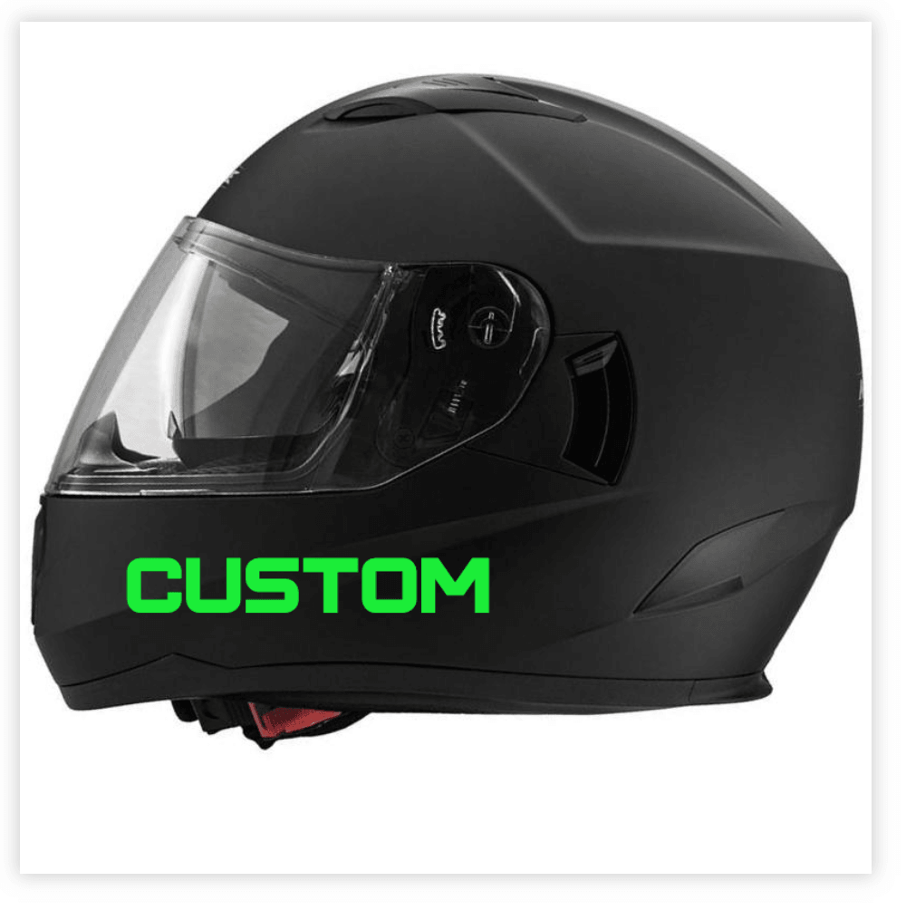 Pegatinas con texto para cascos de moto para personalizar