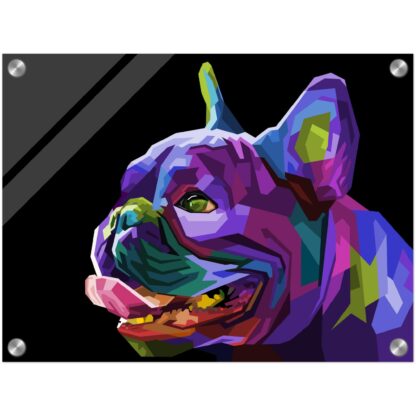 Tableau plexiglas avec fixations dog