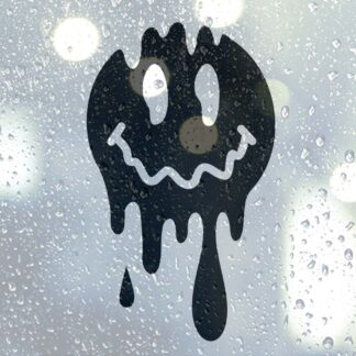 Sticker autocollant smiley graffiti