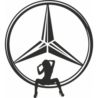 Sticker Autocollant Sticker Sexy Logo Mercedes