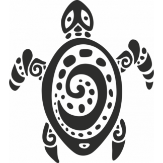 Sticker Autocollant Tortue Tribale