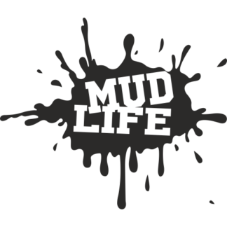 Sticker Autocollant  4x4 Mud Life