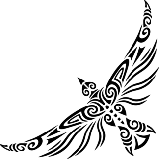 Sticker Autocollant Oiseau Tribal