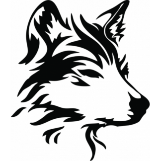 Sticker Autocollant Chien Tribal