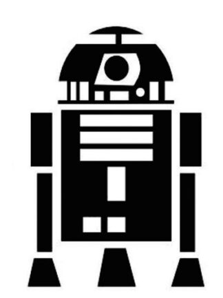 Sticker Autocollant Star wars R2D2 héro U87310