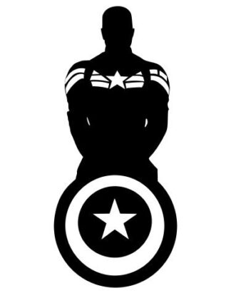Sticker Autocollant Captain America héro U87305