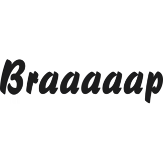 Sticker Autocollant  Moto Braaaap