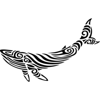 Sticker Autocollant Baleine Tribale