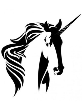 Sticker Autocollant Licorne cheval V87290
